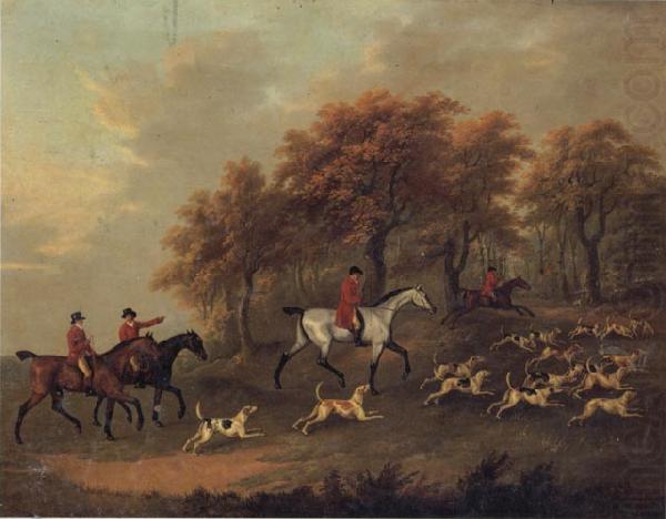 John Nost Sartorius Entering The Woods,A Hunt china oil painting image